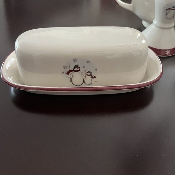 Royal Seasons Snowman Christmas Table Coffee/Dinner Set Holidays 8 pcs - Picture 4 of 12